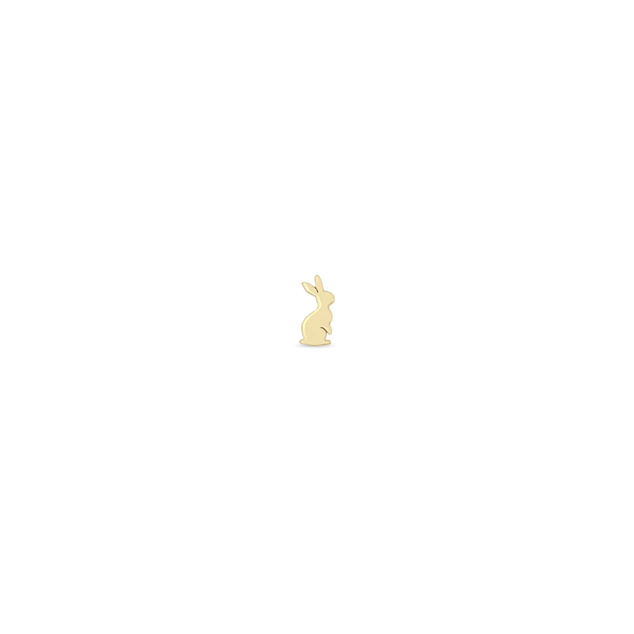 14k Itty Bitty Bunny Stud sold by Zoe Chicco product image thumbnail 2