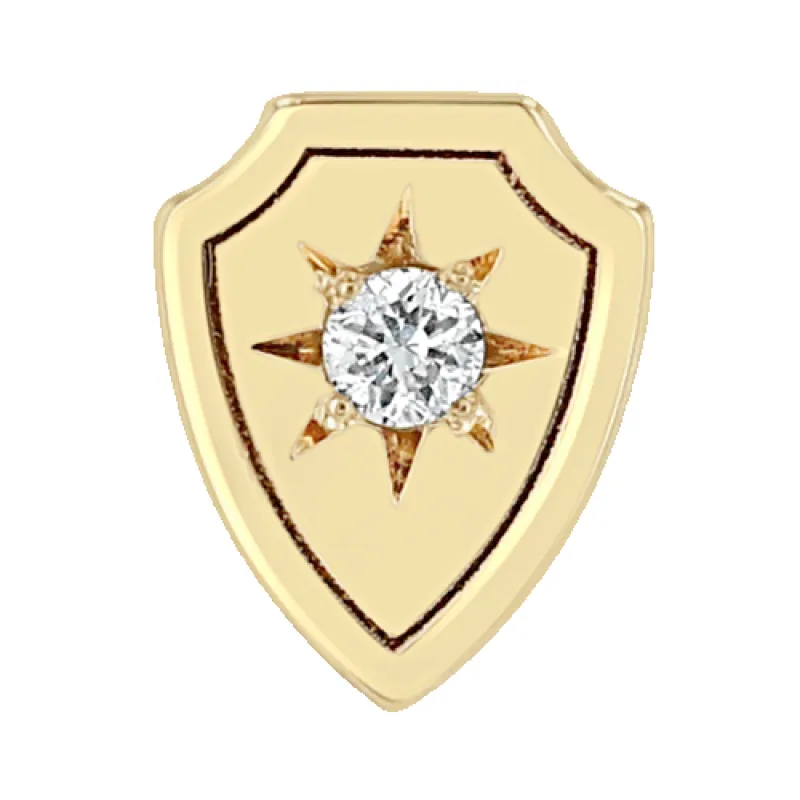 Itty Bitty Star Set Diamond Shield made by Zoe Chicco