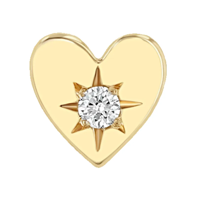 Itty Bitty Star Set Diamond Heart sold by Zoe Chicco