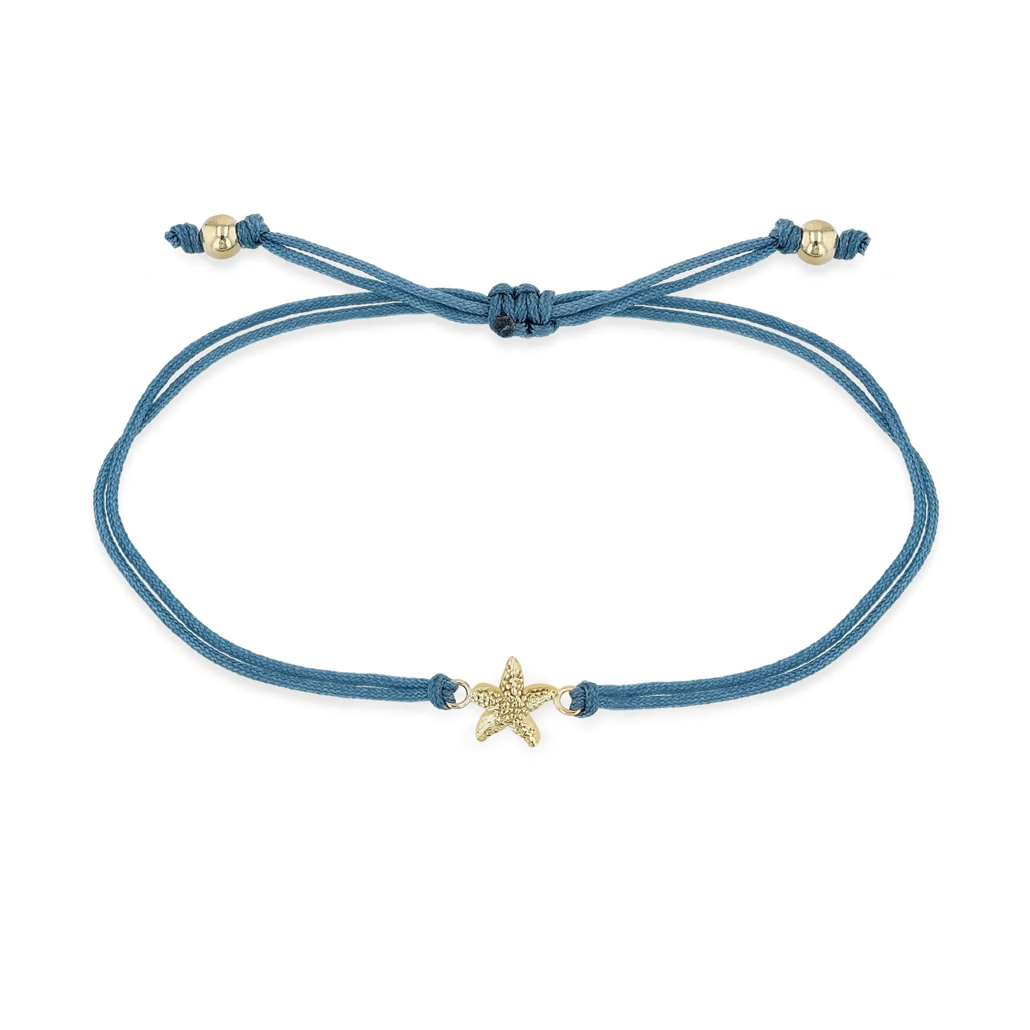14k Gold Starfish Thick Cord Bracelet sold by Zoe Chicco
