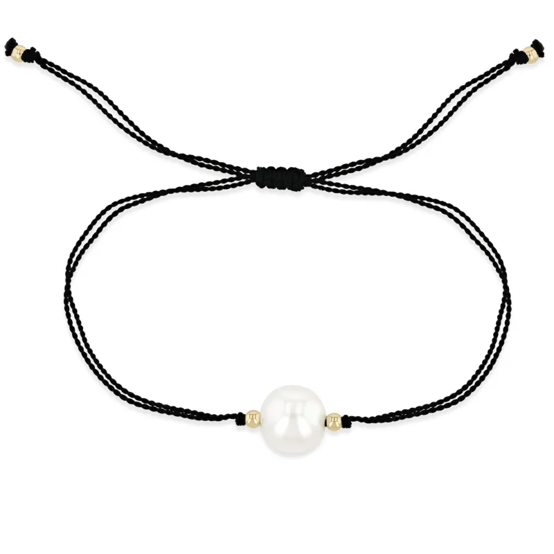 14k Large Pearl Cord Bracelet sold by Zoe Chicco