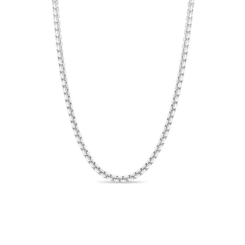 Sterling Silver Large Box Chain Necklace sold by Zoe Chicco
