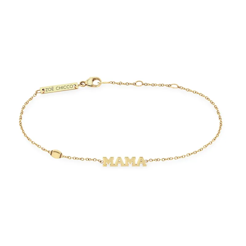 14k Itty Bitty Sports Mama Bracelet sold by Zoe Chicco