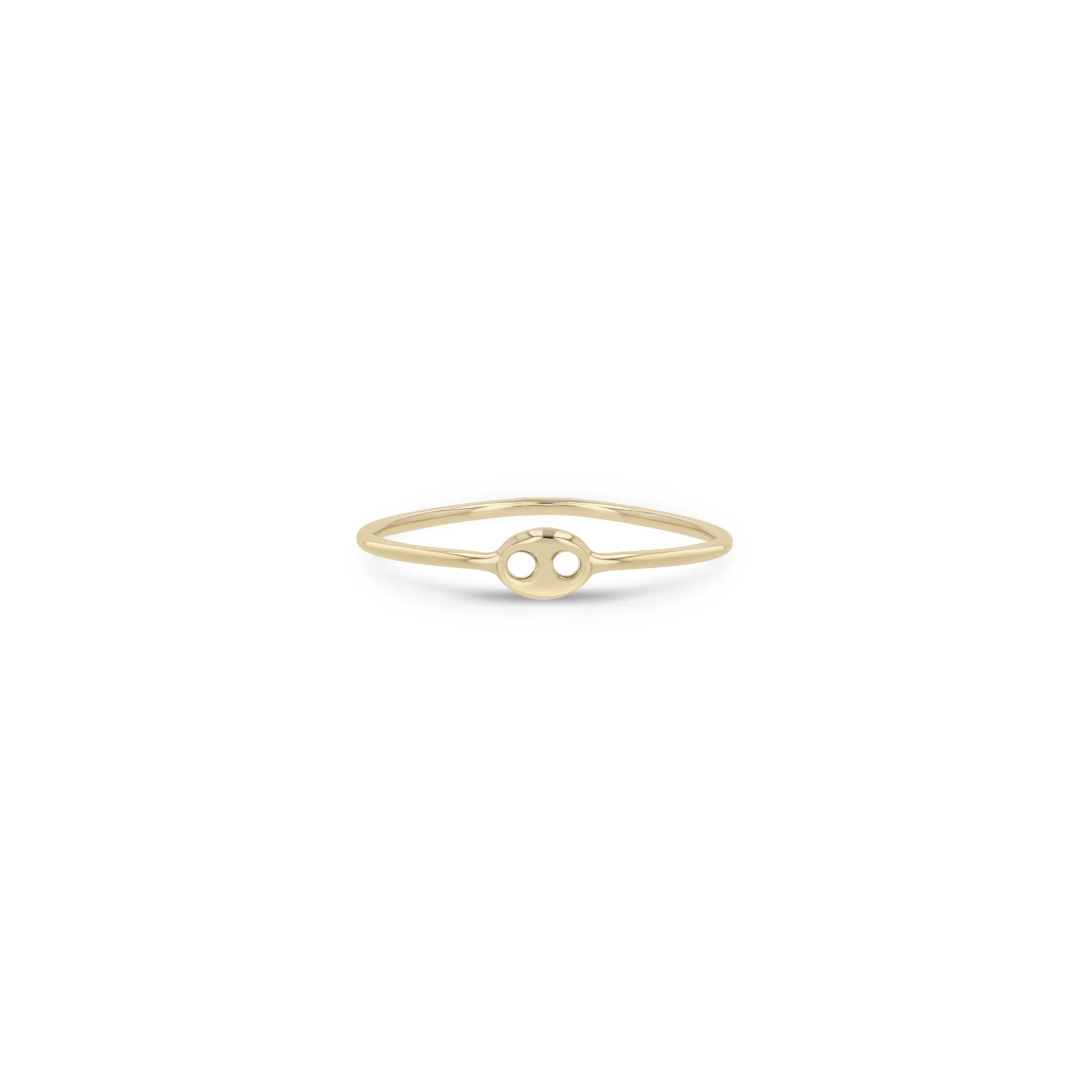 14k Gold Single Small Mariner Link Ring sold by Zoe Chicco