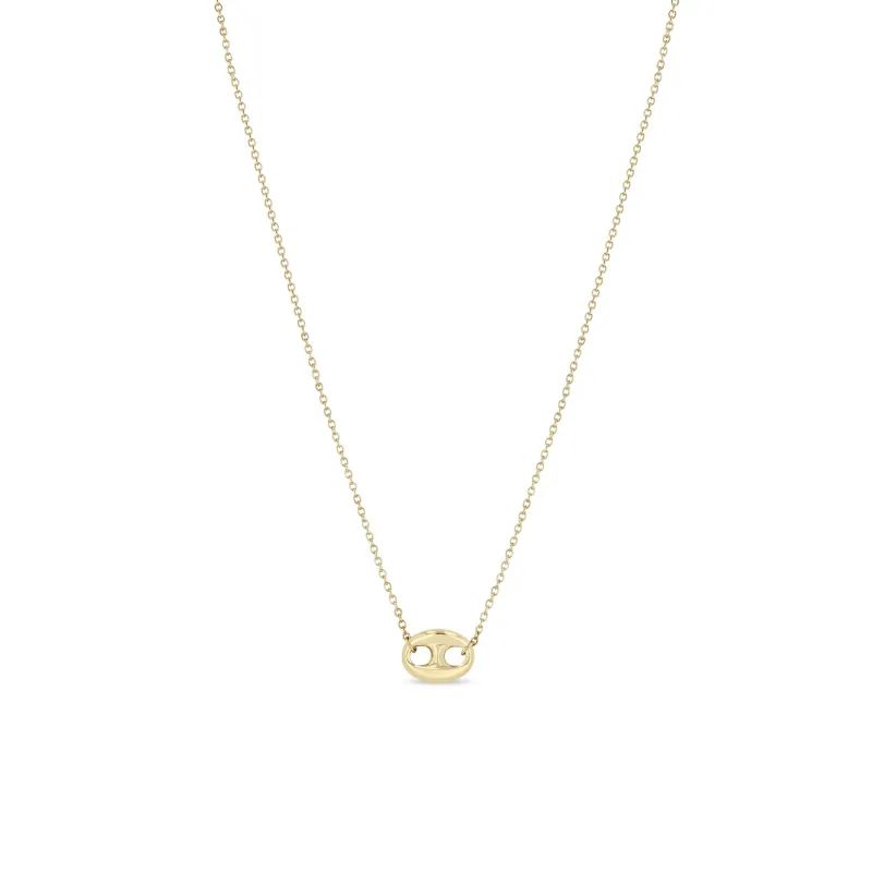 14k Single Large Mariner Link Necklace sold by Zoe Chicco
