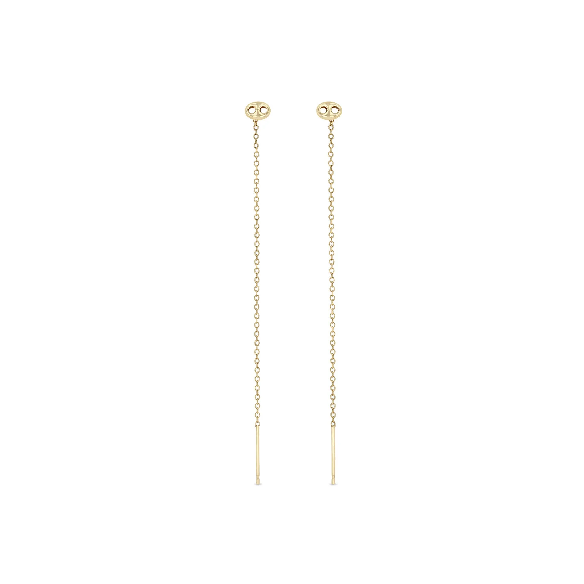 14k Small Mariner Link Threader Earrings sold by Zoe Chicco
