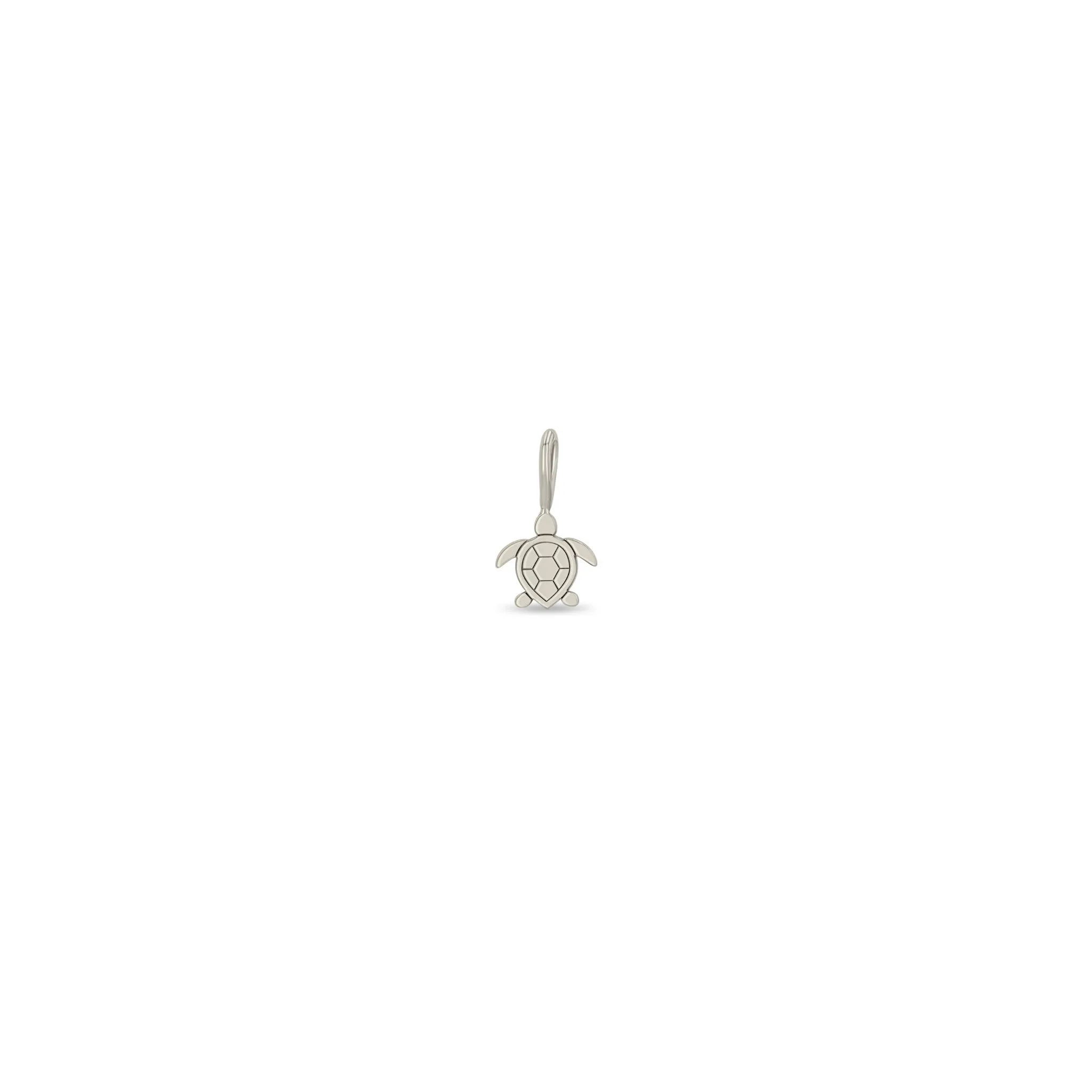 14k Single Midi Bitty Turtle Charm sold by Zoe Chicco product image thumbnail 5