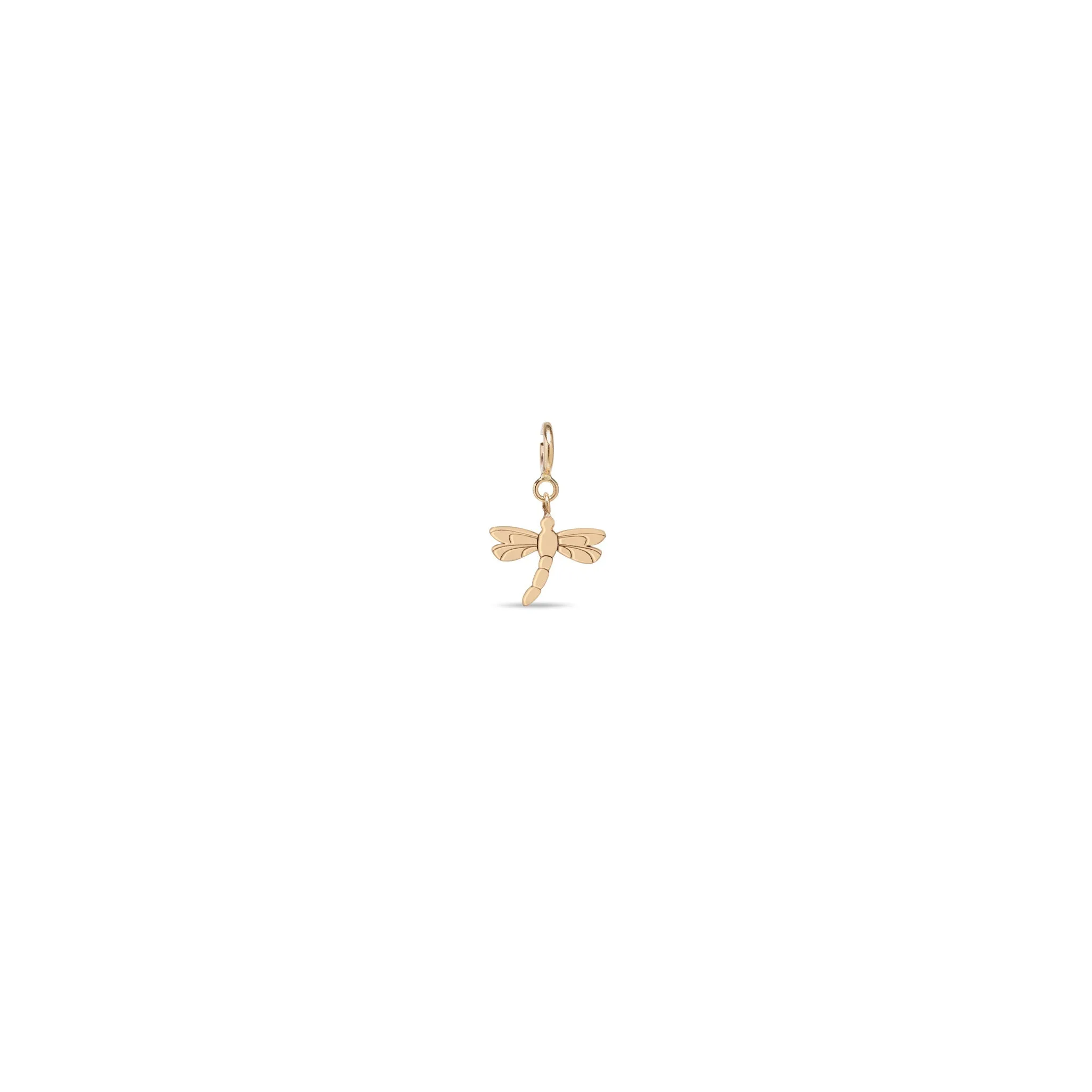 14k Single Midi Bitty Dragonfly Charm sold by Zoe Chicco product image thumbnail 4