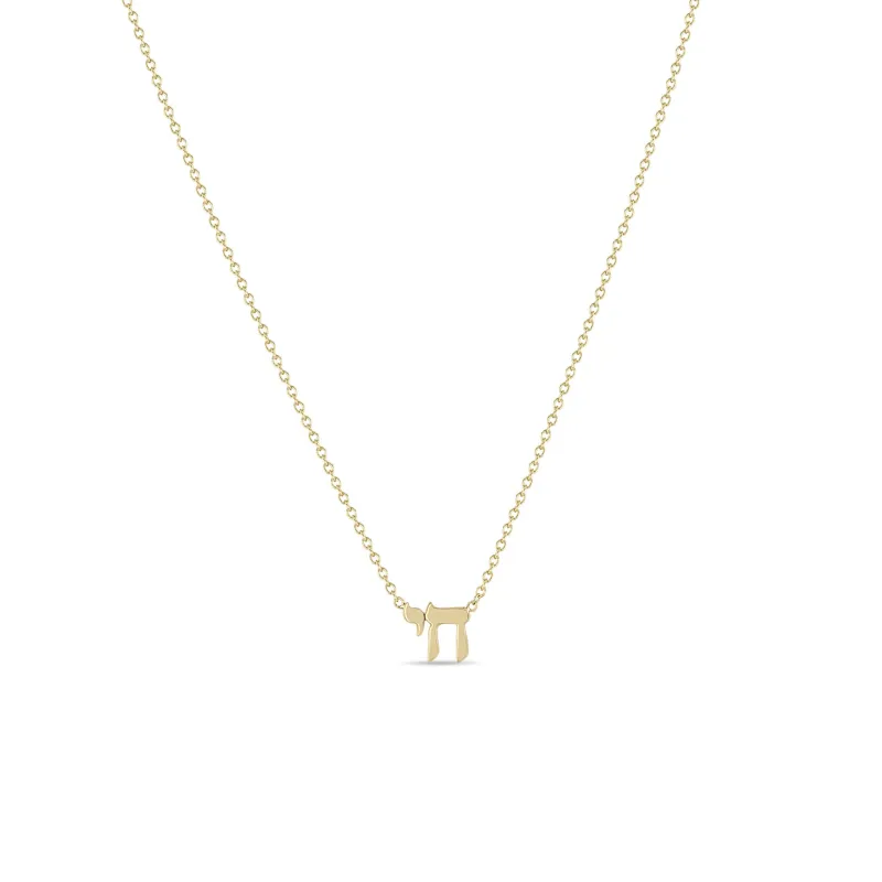 14k Midi Bitty Chai Necklace sold by Zoe Chicco