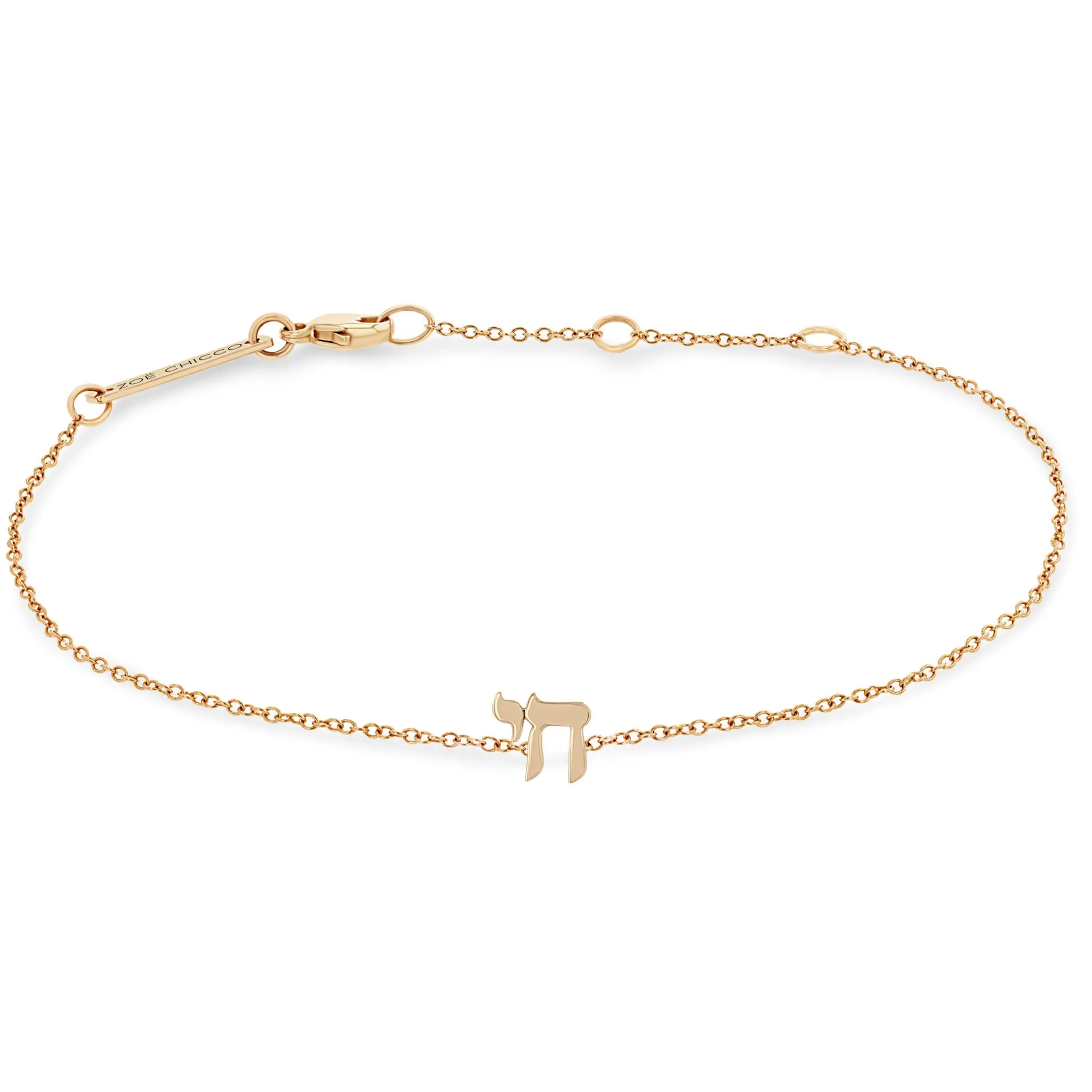 14k Midi Bitty Chai Bracelet sold by Zoe Chicco product image thumbnail 2