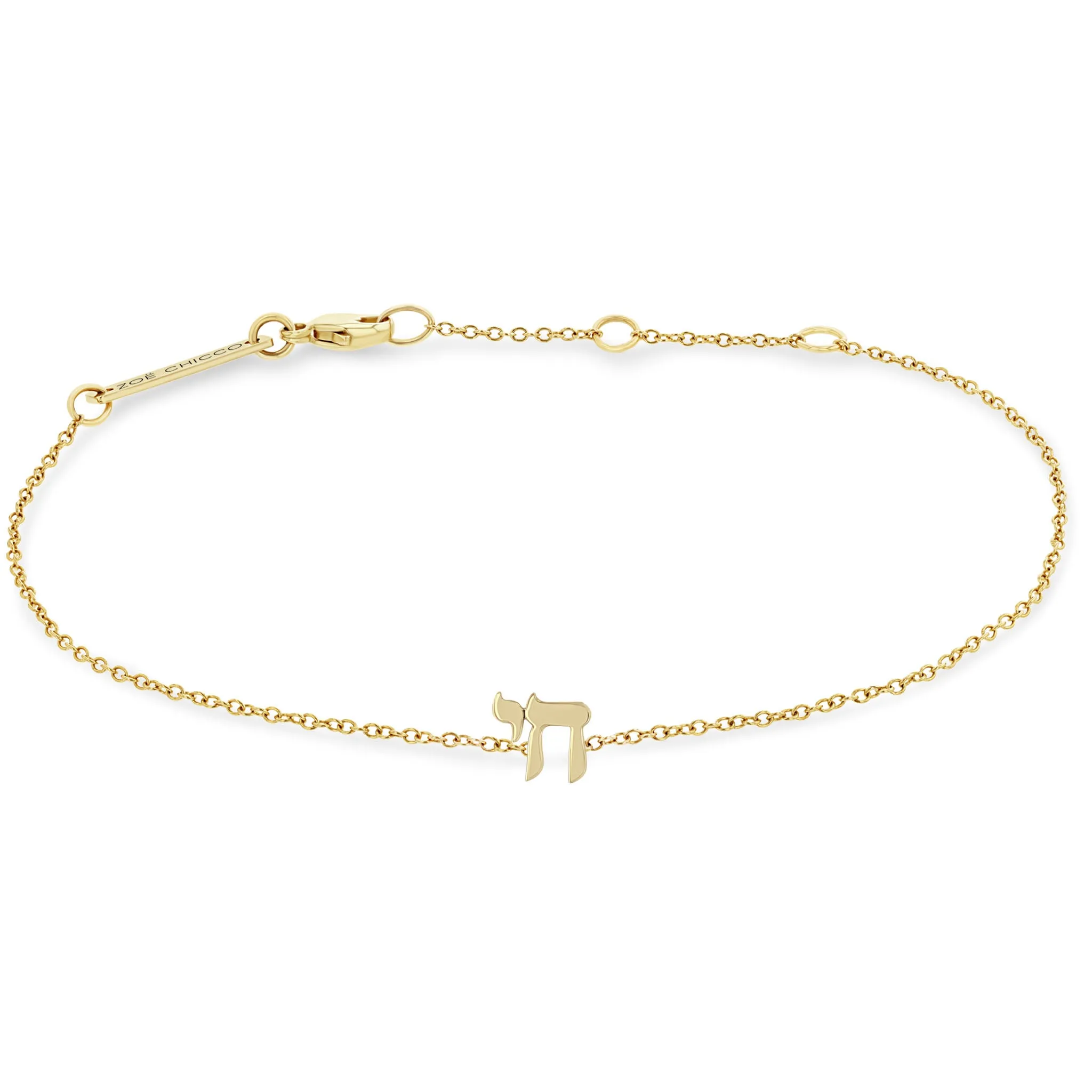 14k Midi Bitty Chai Bracelet sold by Zoe Chicco