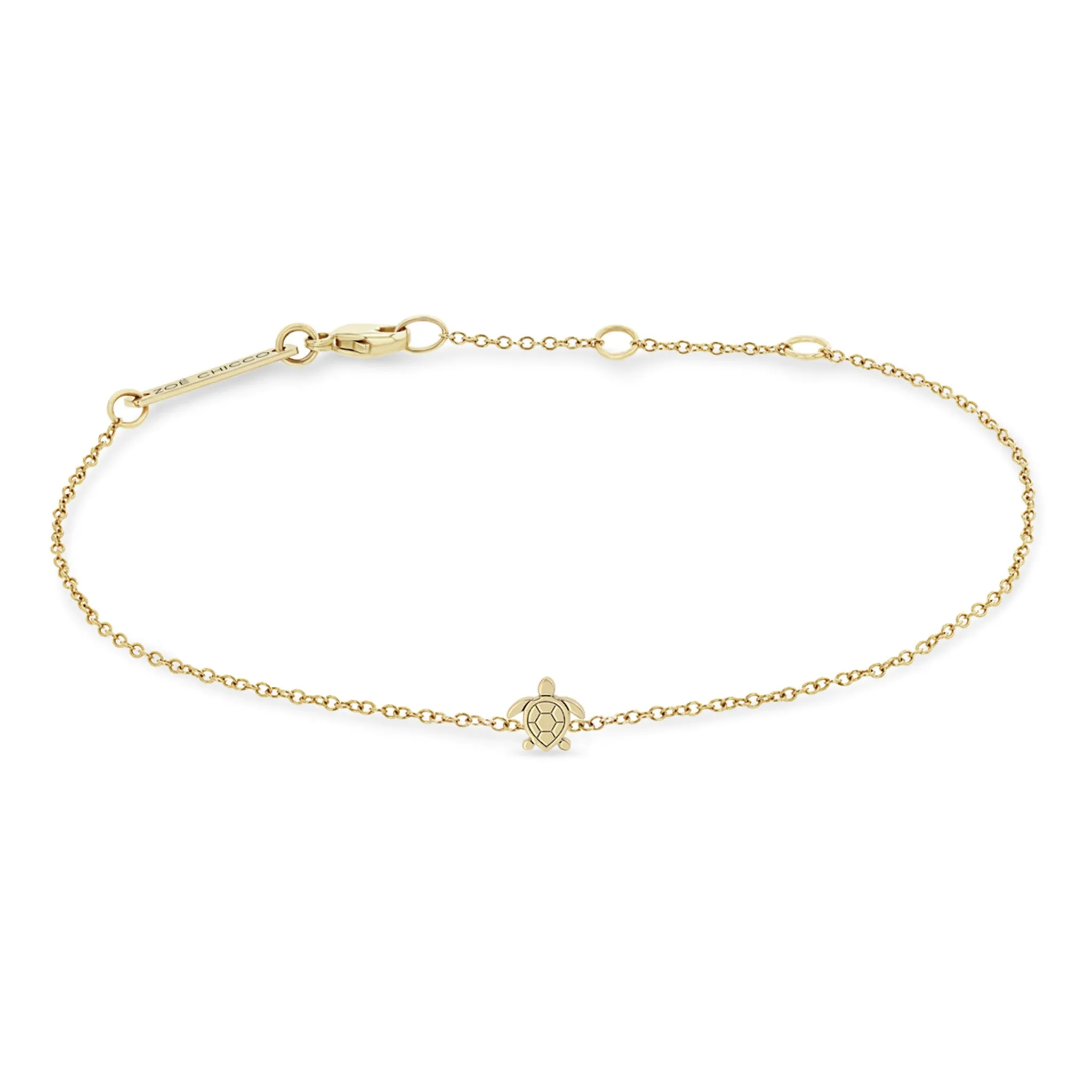 14k Itty Bitty Turtle Bracelet sold by Zoe Chicco