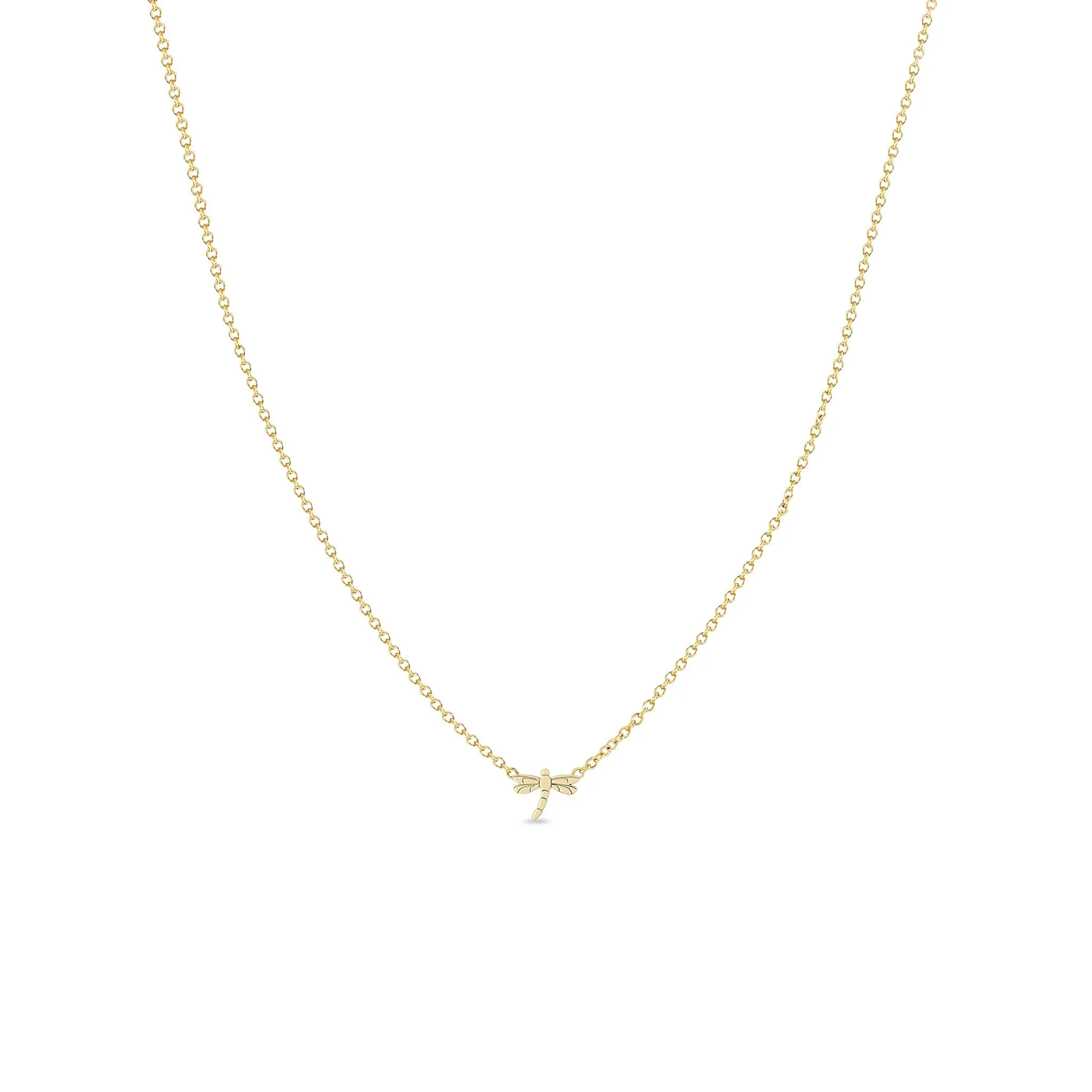 14k Itty Bitty Dragonfly Necklace sold by Zoe Chicco
