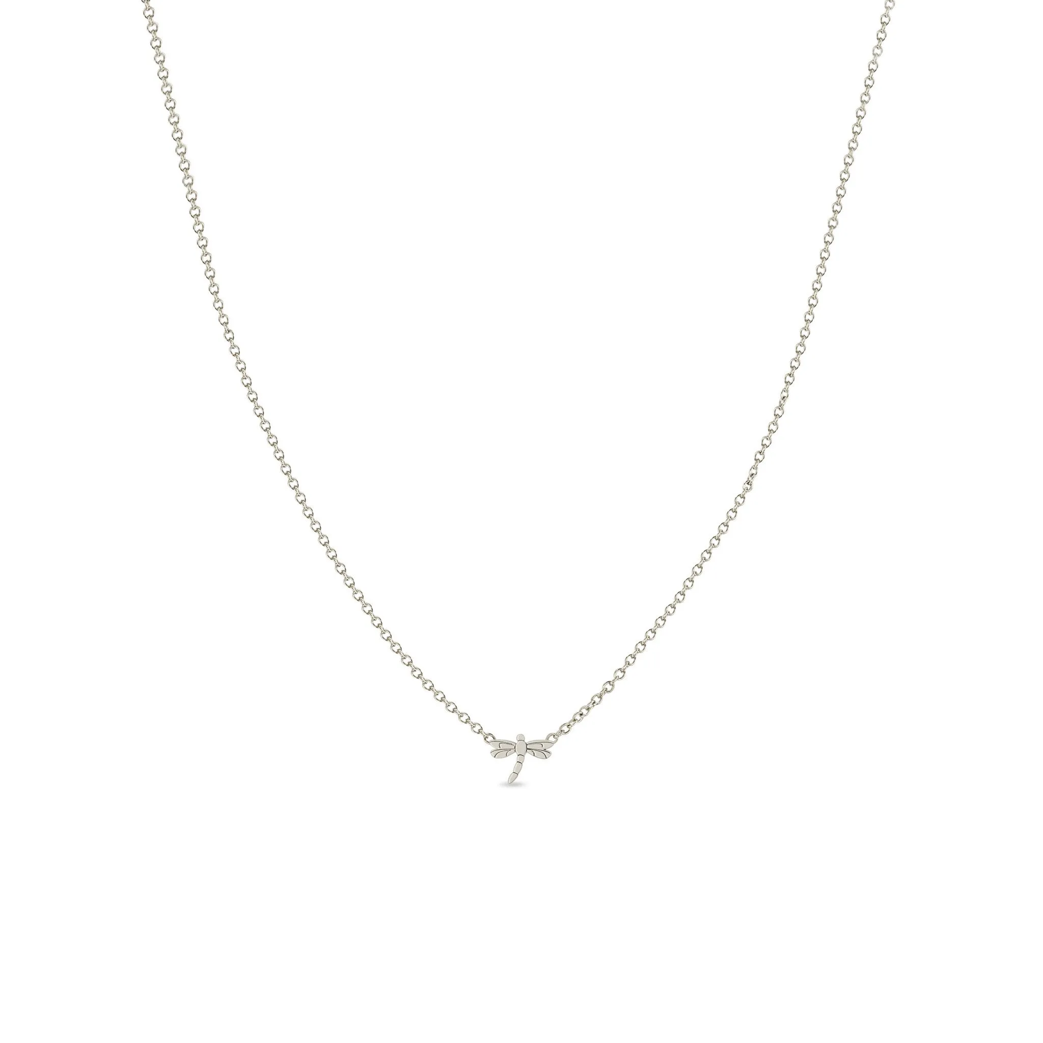 14k Itty Bitty Dragonfly Necklace sold by Zoe Chicco product image thumbnail 3