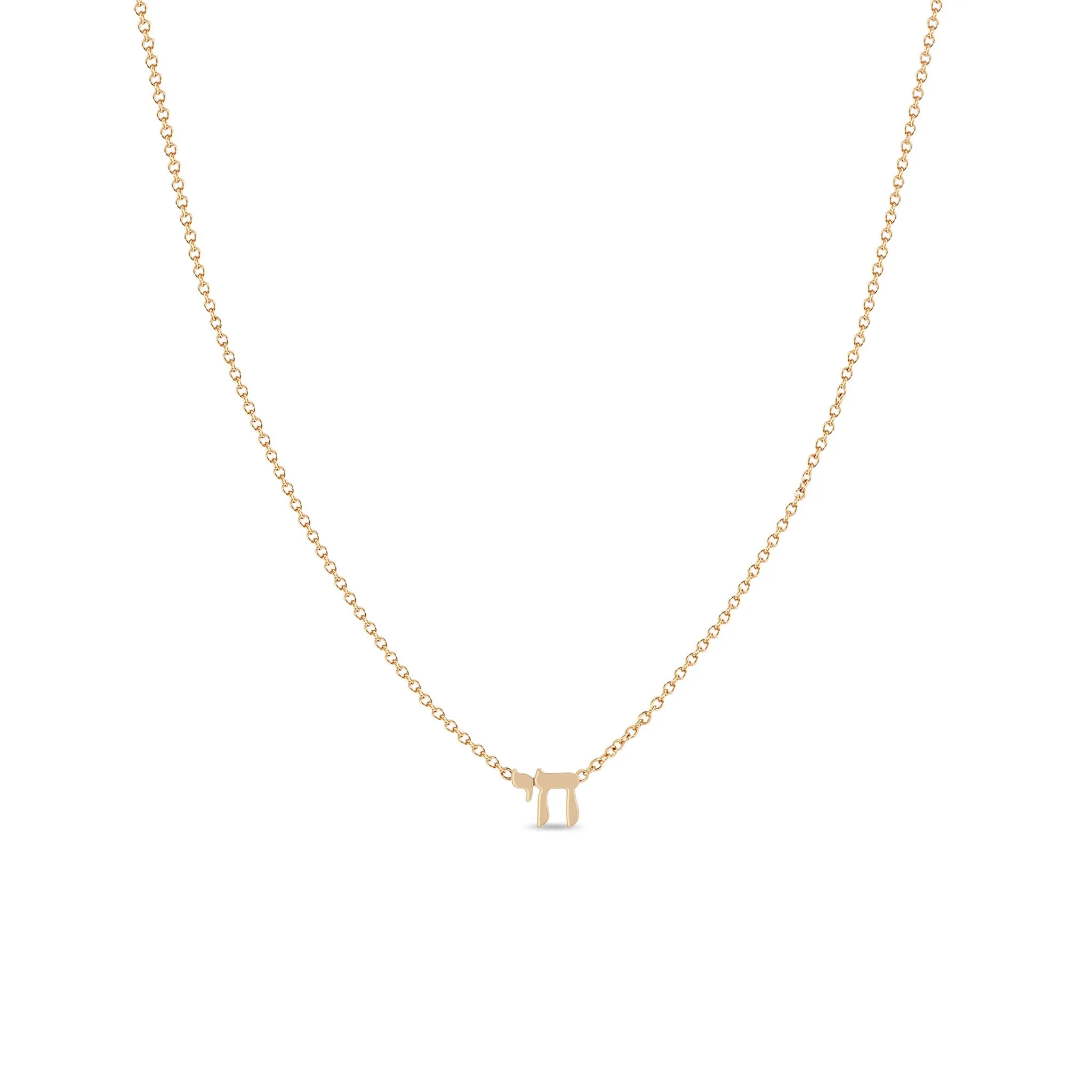 14k Itty Bitty Chai Necklace sold by Zoe Chicco product image thumbnail 2