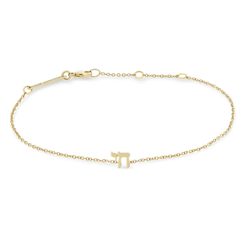 14k Itty Bitty Chai Bracelet sold by Zoe Chicco