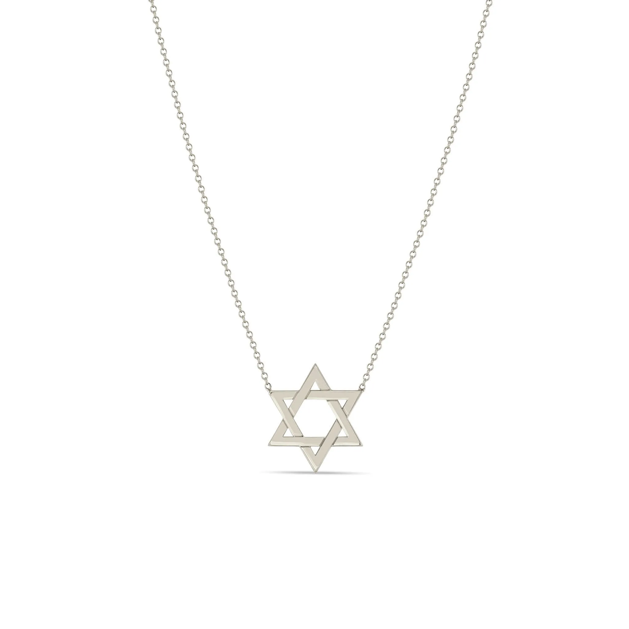 14k Gold Medium Star of David Necklace sold by Zoe Chicco product image thumbnail 3