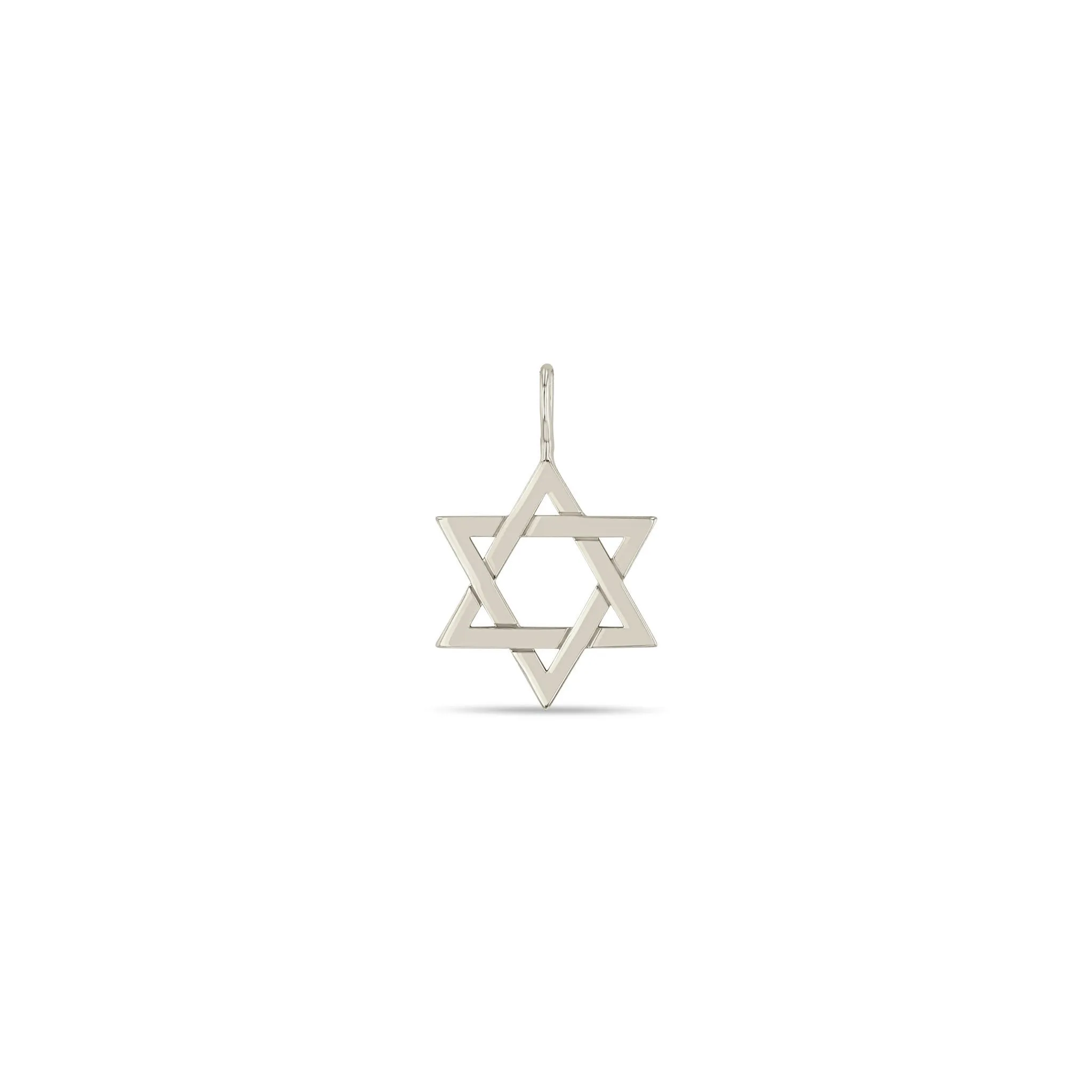 14k Single Medium Star of David Charm Pendant sold by Zoe Chicco product image thumbnail 3