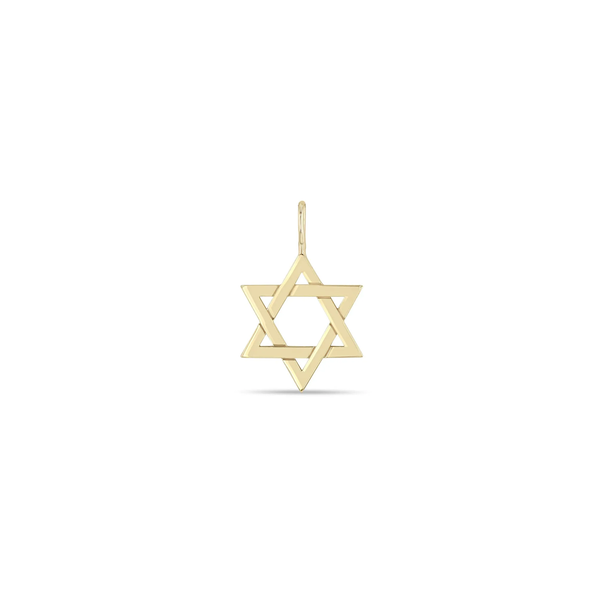 14k Single Medium Star of David Charm Pendant sold by Zoe Chicco