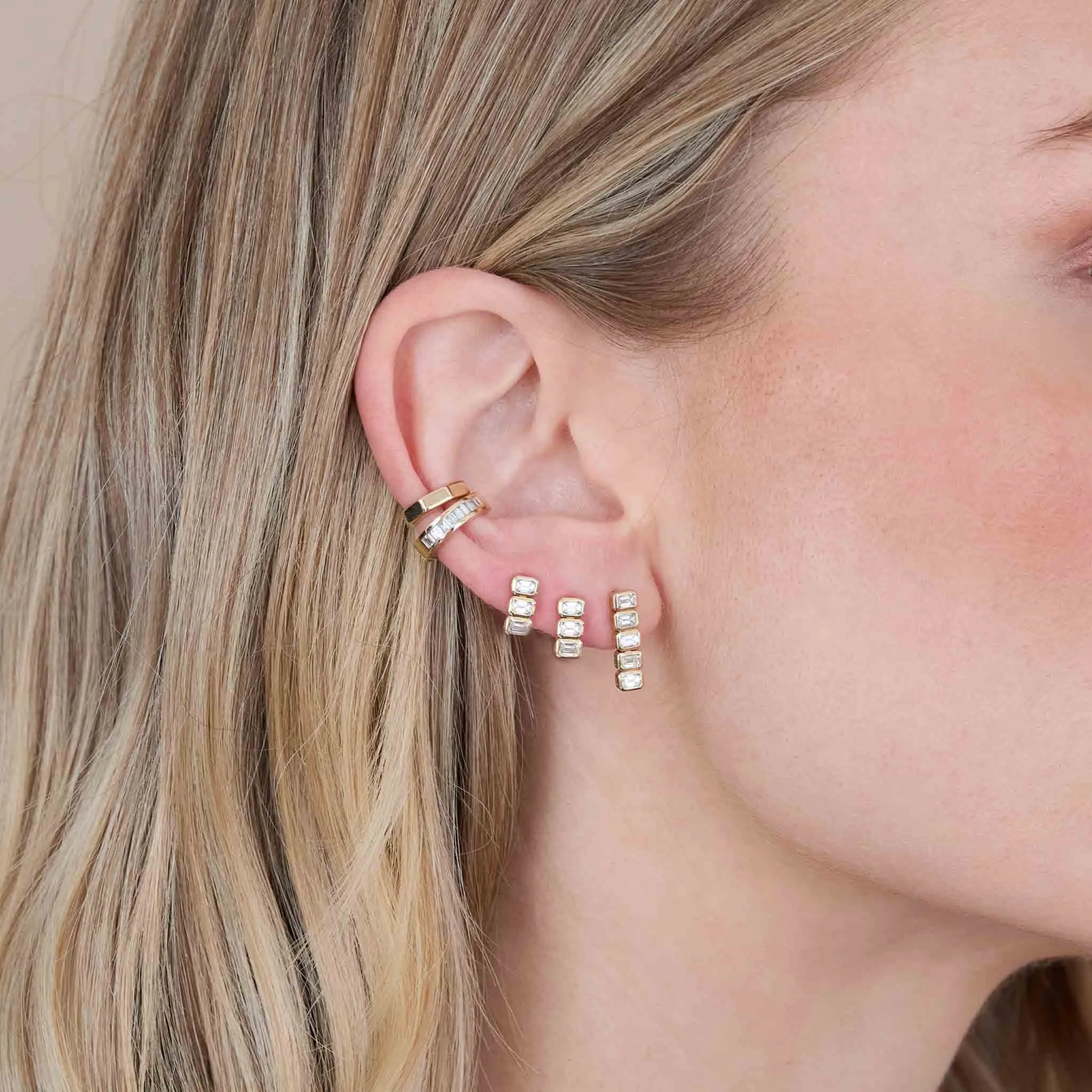 14k Gold Octagon Ear Cuff sold by Zoe Chicco product image thumbnail 2