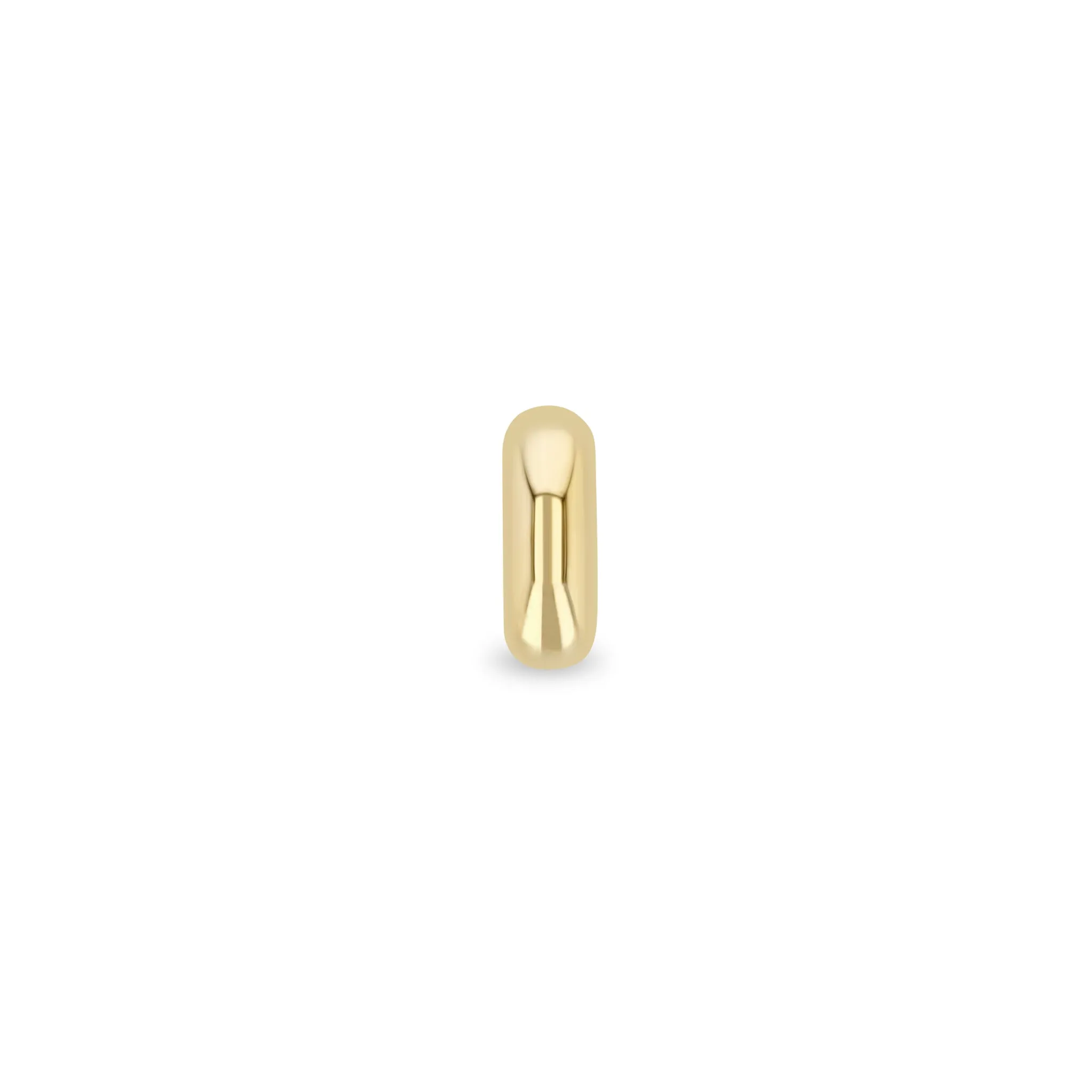 14k Gold Half Round Slide Bead Charm sold by Zoe Chicco