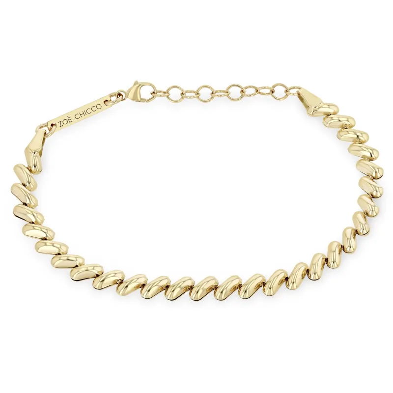 14k Gold San Marco Chain Bracelet sold by Zoe Chicco