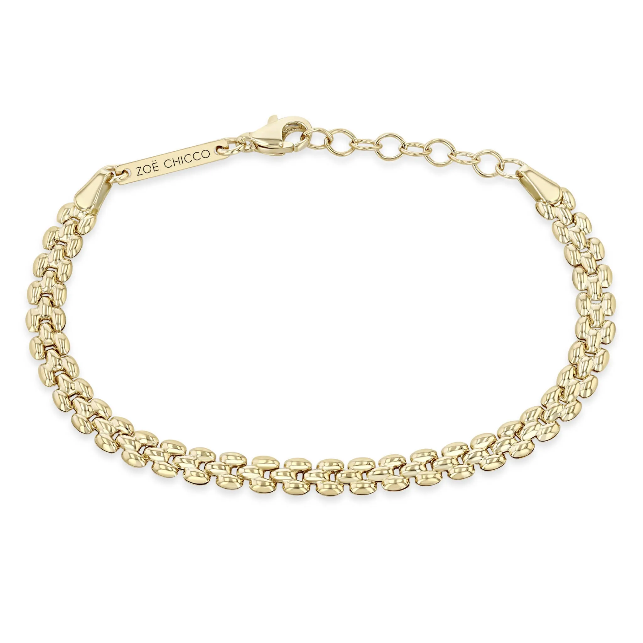 14k Gold Small Panther Chain Bracelet sold by Zoe Chicco