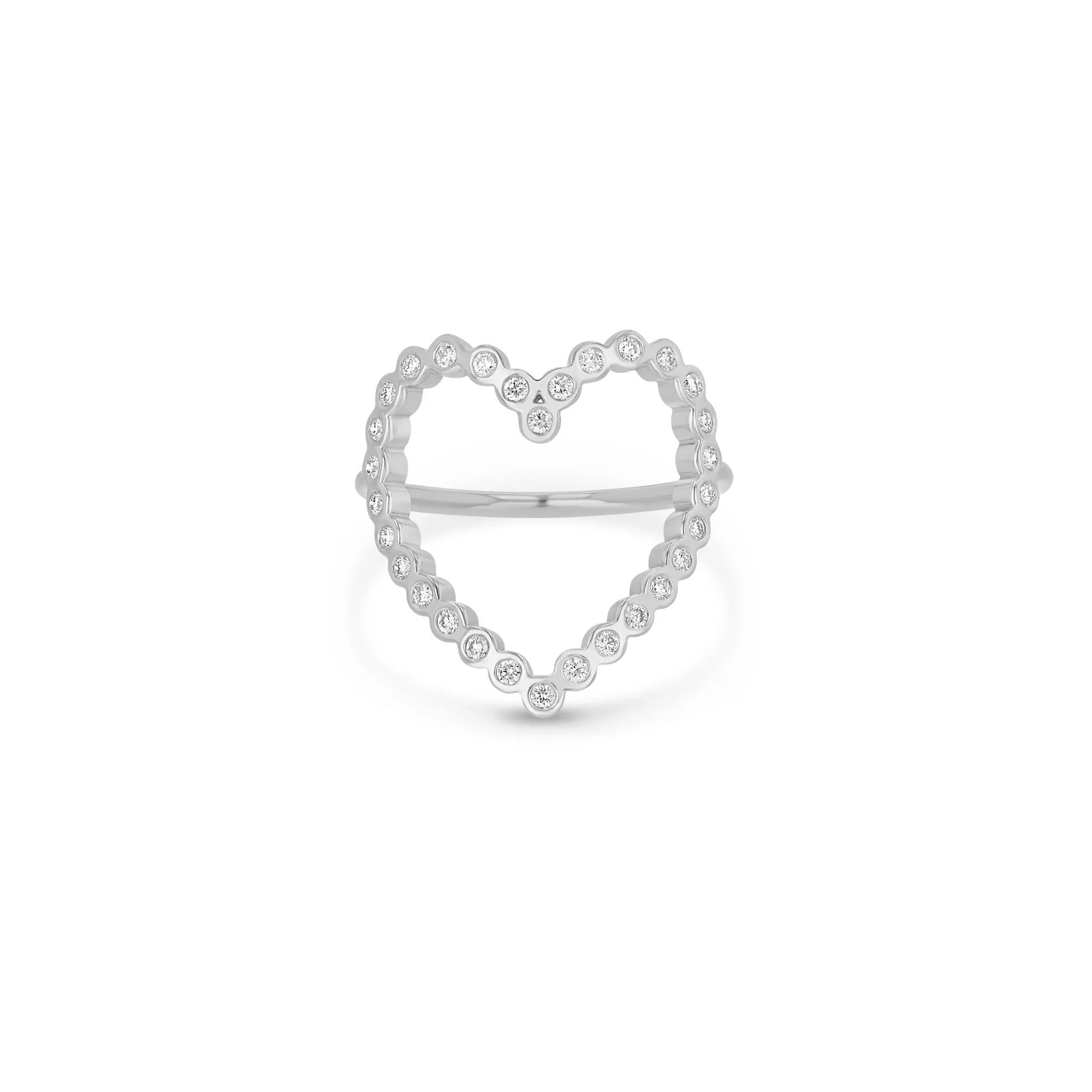 14k Diamond Bezel Heart Ring sold by Zoe Chicco product image thumbnail 4
