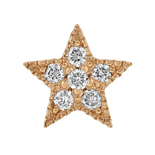 Itty Bitty Pavé Diamond Star sold by Zoe Chicco product image thumbnail 2