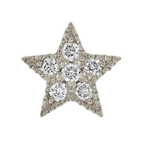 Itty Bitty Pavé Diamond Star sold by Zoe Chicco product image thumbnail 3