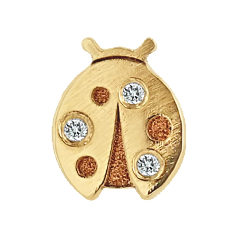 Itty Bitty Diamond Ladybug made by Zoe Chicco