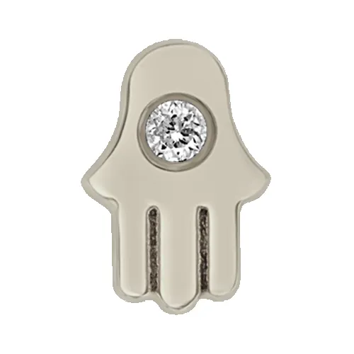 Itty Bitty Diamond Hamsa sold by Zoe Chicco product image thumbnail 3