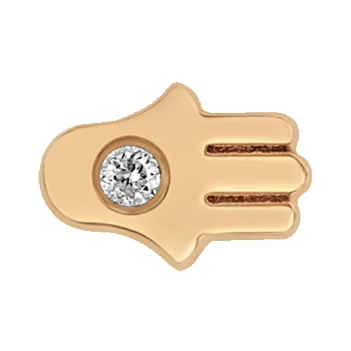 Itty Bitty Diamond Hamsa sold by Zoe Chicco product image thumbnail 5