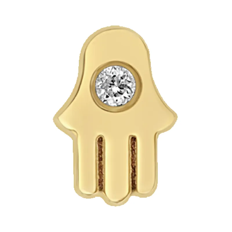 Itty Bitty Diamond Hamsa sold by Zoe Chicco