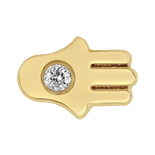 Itty Bitty Diamond Hamsa sold by Zoe Chicco product image thumbnail 4