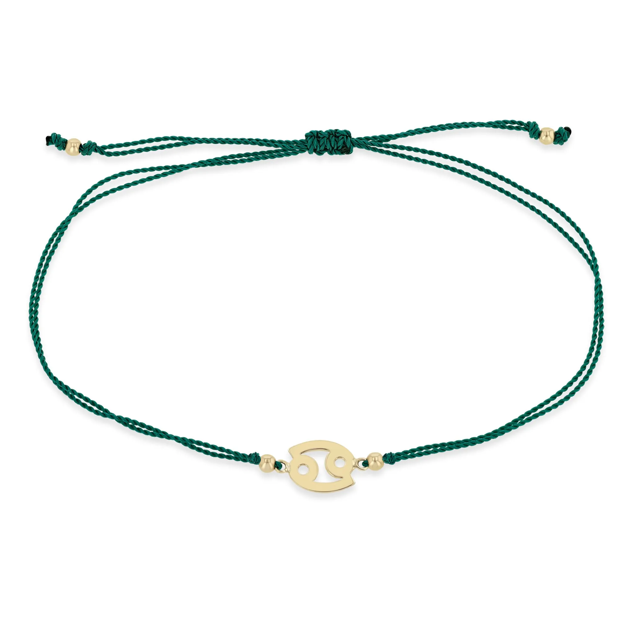 14k Midi Bitty Zodiac Cord Bracelet sold by Zoe Chicco
