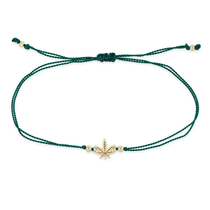 14k Midi Bitty Mary Jane Cord Bracelet sold by Zoe Chicco