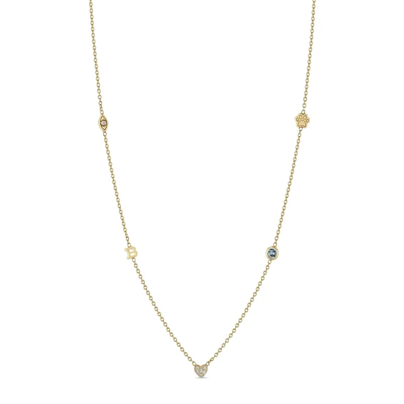 14k Custom Heartstrings Necklace sold by Zoe Chicco