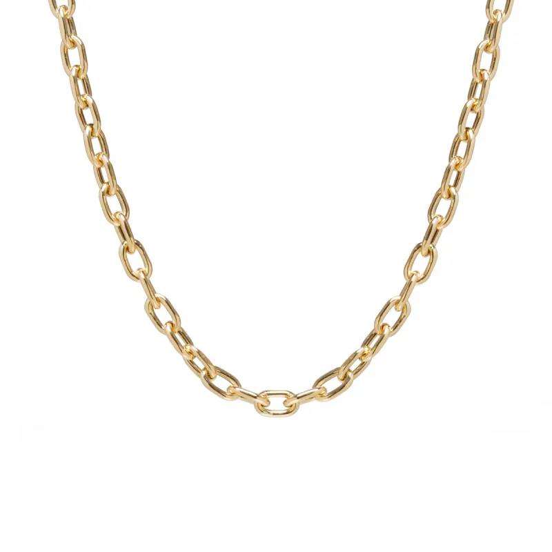 14k Gold XXL Square Oval Link Chain Necklace - SALE sold by Zoe Chicco
