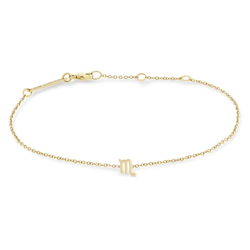 14k Itty Bitty Zodiac Bracelet sold by Zoe Chicco