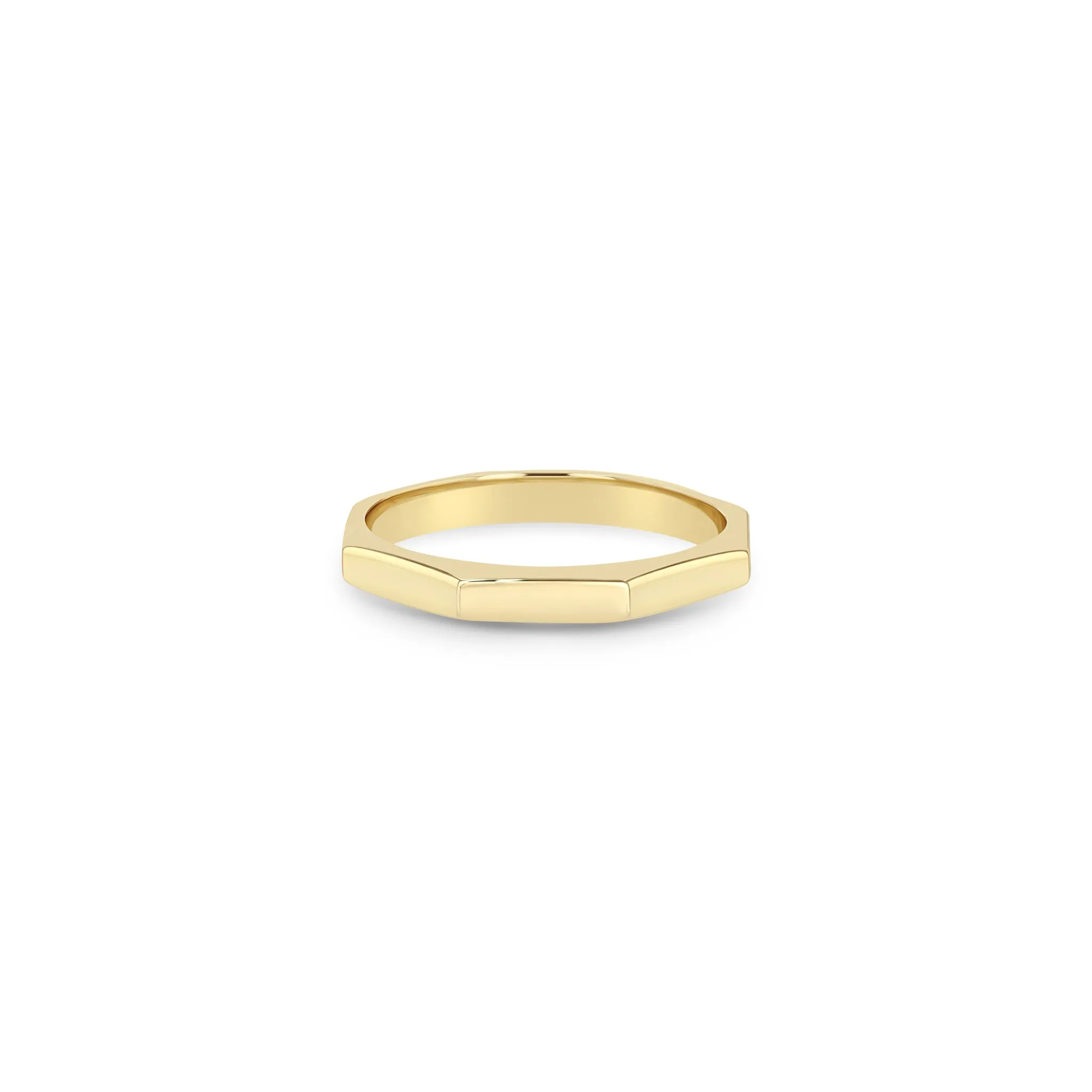 14k Gold Octagon Ring sold by Zoe Chicco