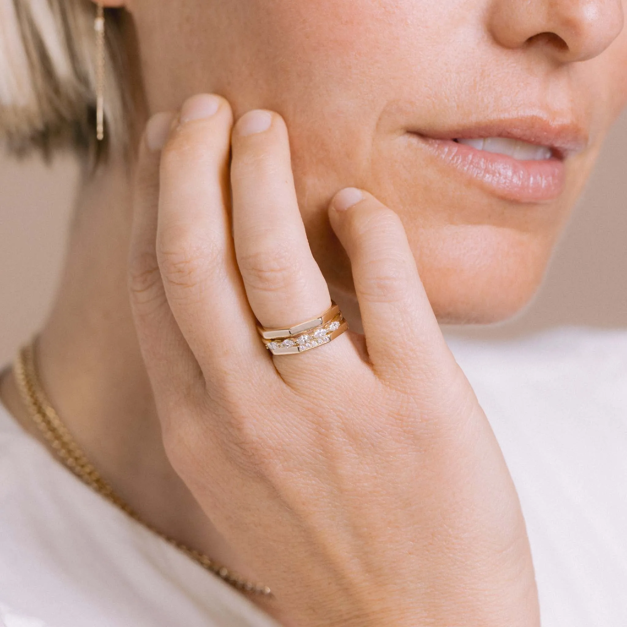 14k Gold Octagon Ring sold by Zoe Chicco product image thumbnail 2