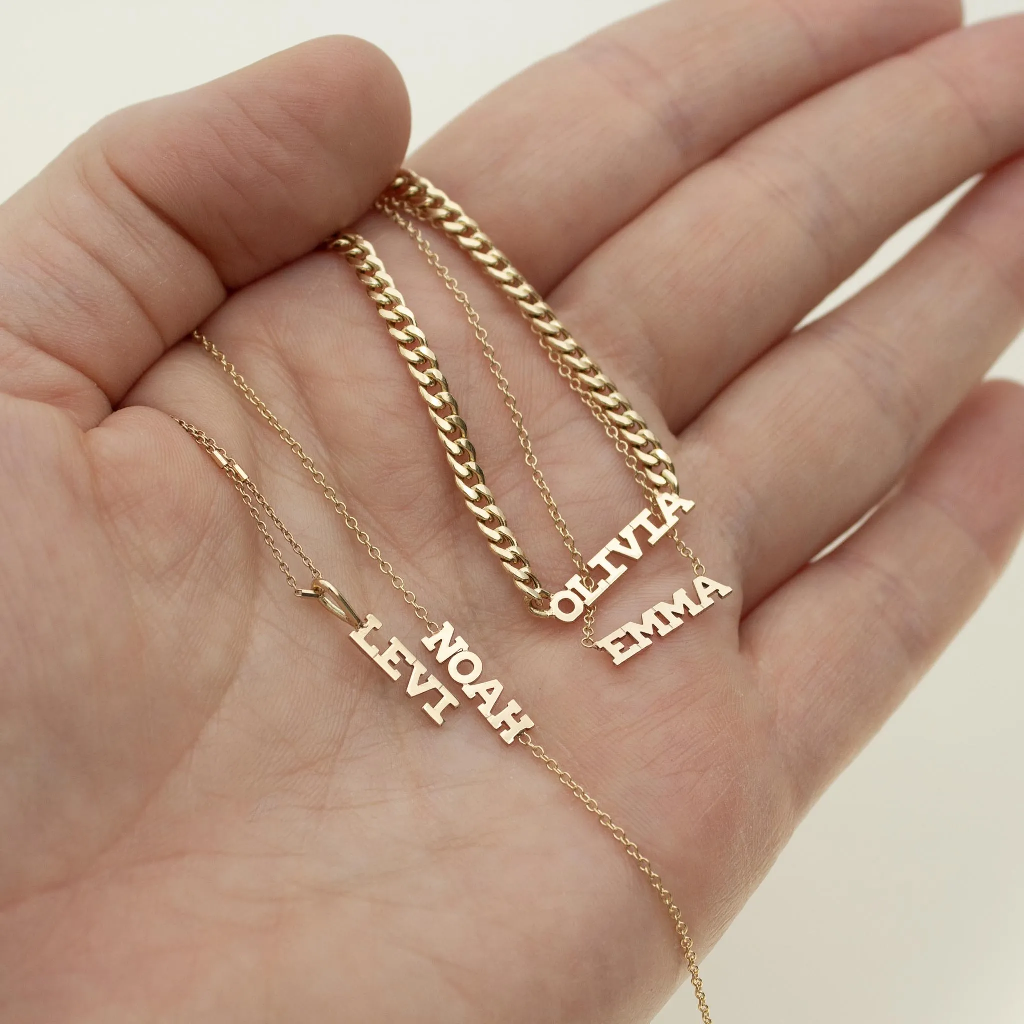 14k Single Custom Itty Bitty Letters Charm Pendant sold by Zoe Chicco product image thumbnail 2