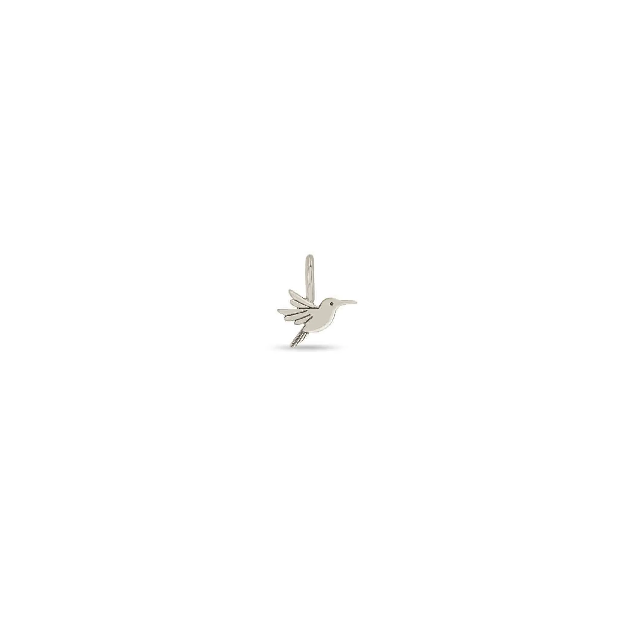 14k Single Midi Bitty Hummingbird Charm sold by Zoe Chicco product image thumbnail 3
