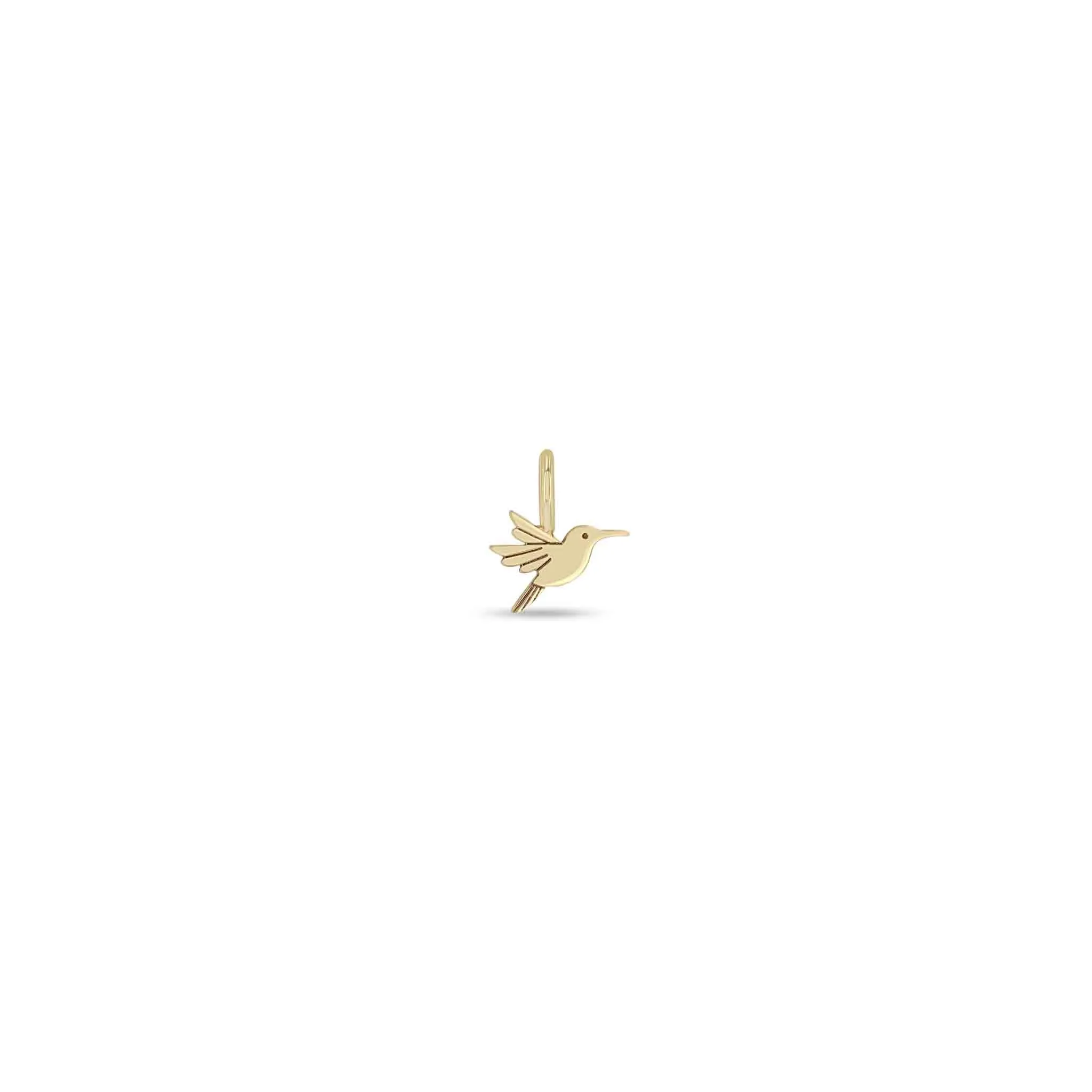 14k Single Midi Bitty Hummingbird Charm sold by Zoe Chicco