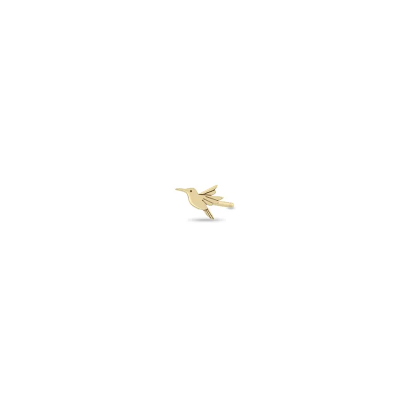 14k Itty Bitty Hummingbird Stud sold by Zoe Chicco