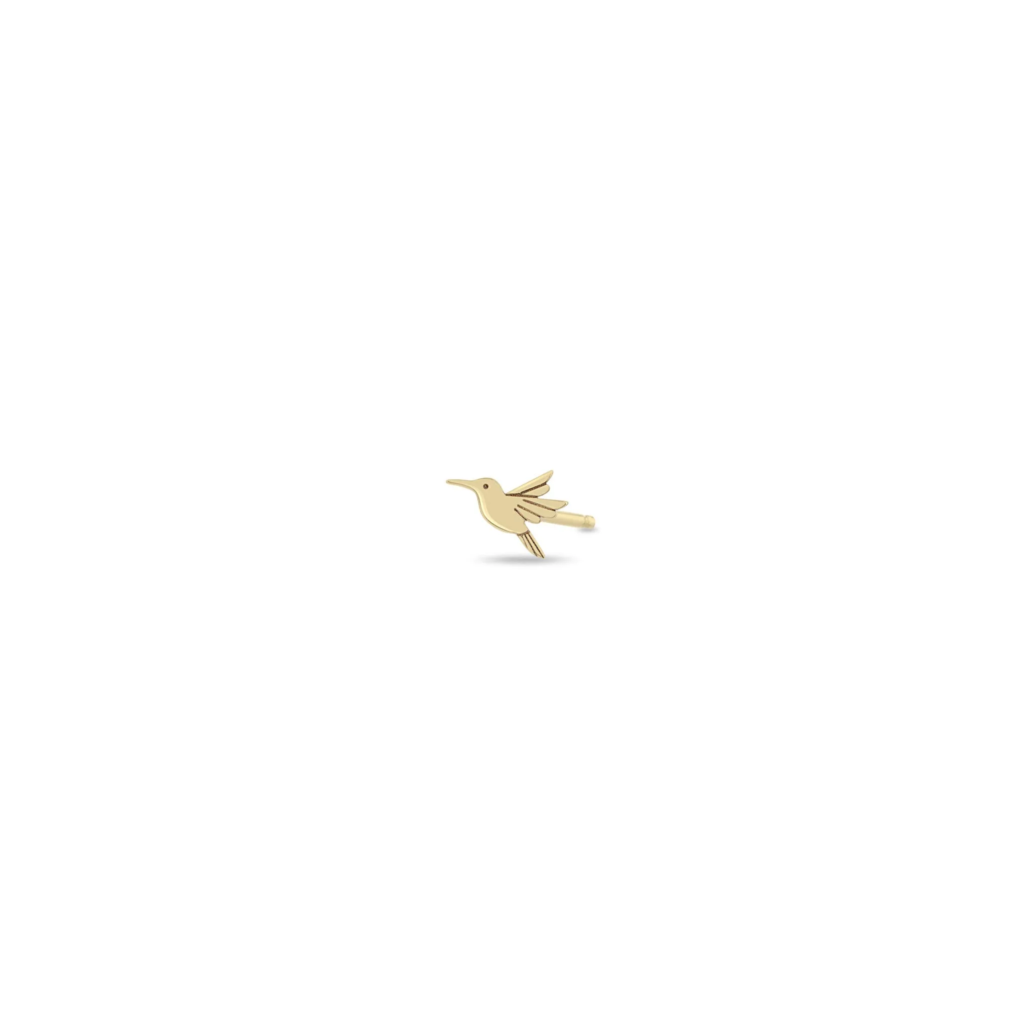 14k Itty Bitty Hummingbird Stud sold by Zoe Chicco