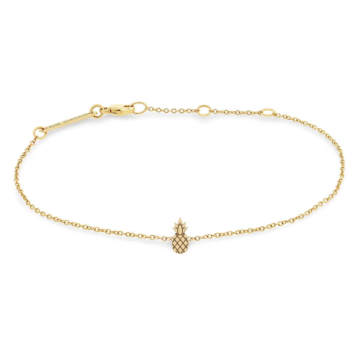 14k Itty Bitty Pineapple Bracelet sold by Zoe Chicco