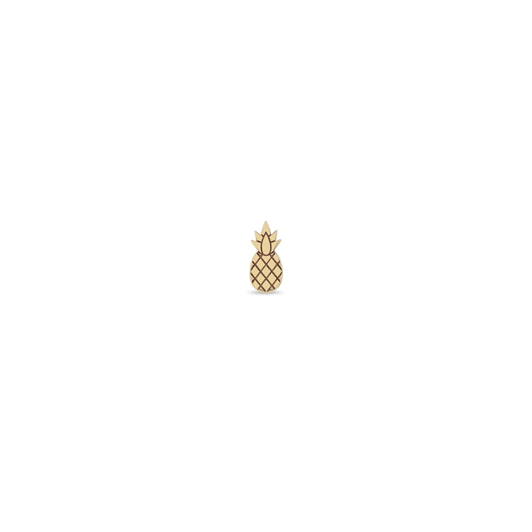 14k Itty Bitty Pineapple Stud sold by Zoe Chicco