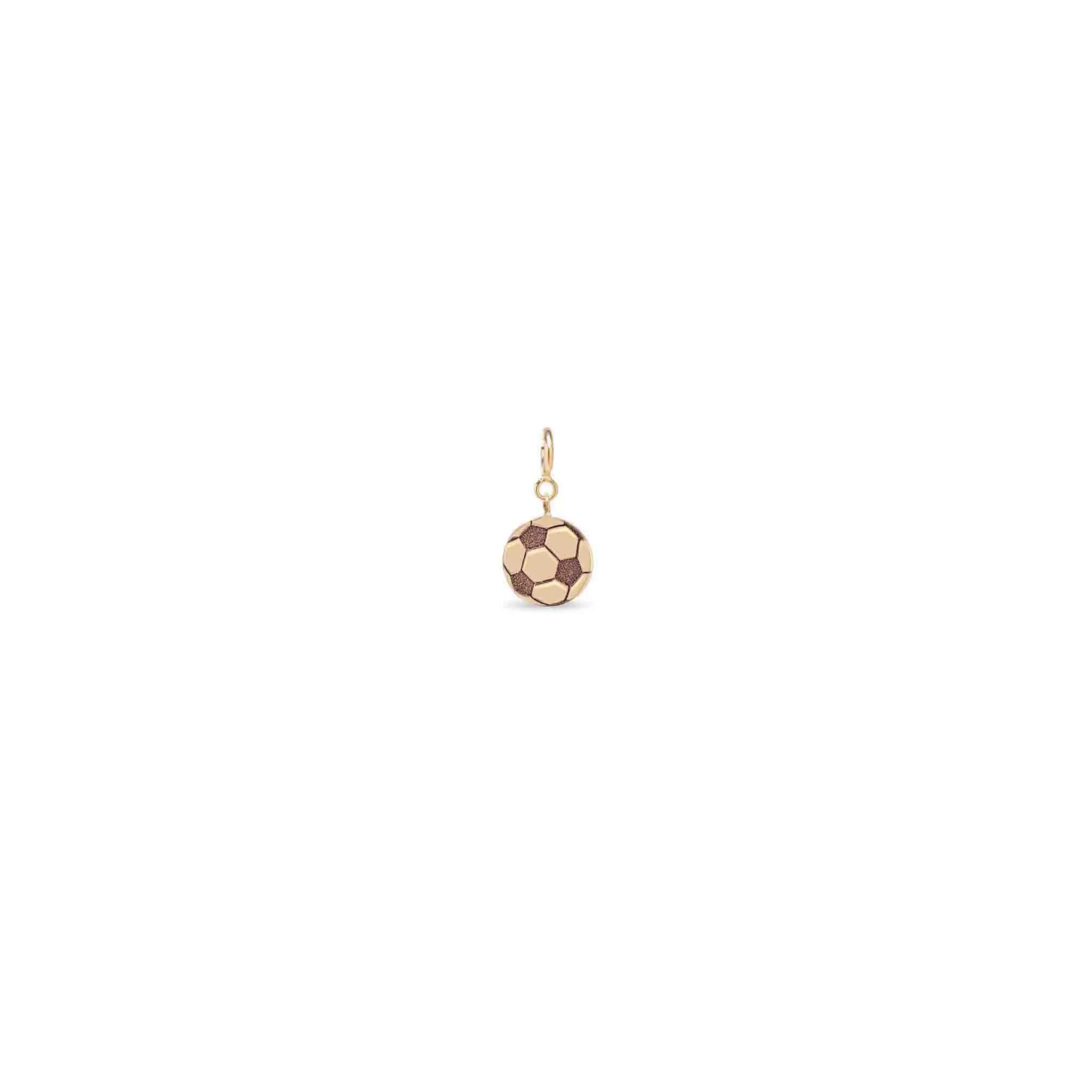14k Single Midi Bitty Soccer Ball Charm sold by Zoe Chicco product image thumbnail 5